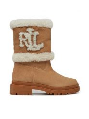LAUREN RALPH LAUREN Botki 802915440001 Brązowy. Brązowe botki damskie Lauren Ralph Lauren, ze skóry, bez obcasa, na płaskiej podeszwie, bez zapięcia. Za 1,889.00 zł.