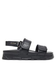 Furla Sandały Sporty Chic YJ52SPC Y62000 O6000 Czarny. Czarne obuwie sportowe damskie Furla, bez wzorów, ze skóry. Za 699.99 zł.