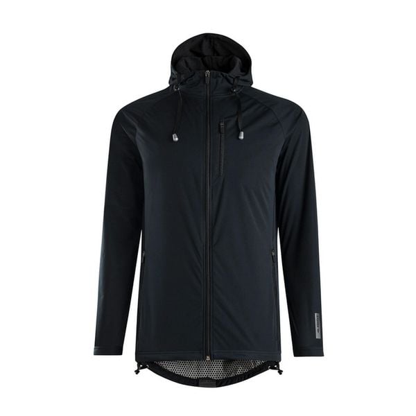 Kurtka rowerowa z kapturem MICROM 15, czarna. Czarne buty sportowe męskie GIST, m, bez wzorów, z kapturem. Za 449.00 zł.