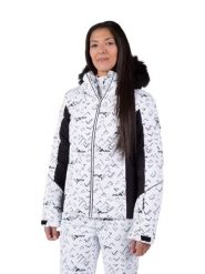 Kurtka narciarska Rossignol damska W Staci PR Puffy JKT biała. Białe kurtki sportowe damskie Rossignol, na zimę, l, bez wzorów, z futra, z kapturem, narciarskie. Za 959.00 zł.