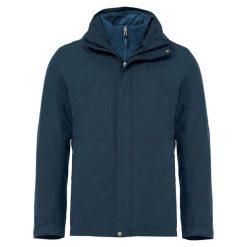 Kurtka VAUDE Caserina. Niebieskie kurtki męskie Vaude, m, bez wzorów, z hardshellu, sportowe, z kapturem. Za 1,416.40 zł.