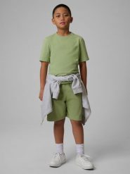 4F Spodenki dresowe chłopięce - miętowe 128 (7-8 lat). Niebieskie szorty dla chłopców 4f, na lato, bez wzorów, z bawełny. Za 49.99 zł.