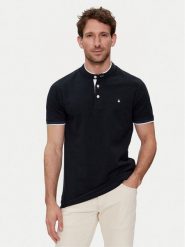 Jack & Jones Polo Paulos 12199711 Granatowy Slim Fit. Niebieskie koszulki polo męskie Jack & Jones, m, bez wzorów, z bawełny, bez ramiączek. Za 109.99 zł.