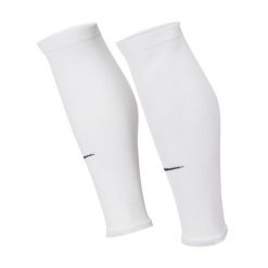 Nike Getry Rękawy Tuby Piłkarskie Strike Sleeve. Białe legginsy sportowe męskie Nike, m, bez wzorów, z materiału, do piłki nożnej, dri-fit (nike). Za 53.05 zł.
