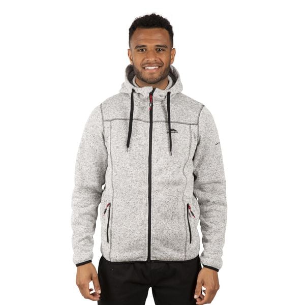 Bluza Polarowa Męska Odeno. Szare bluzy męskie Trespass, na zimę, l, bez wzorów, z dzianiny, z kapturem. Za 182.99 zł.