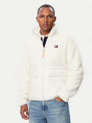 Tommy Jeans Kurtka przejściowa Essential DM0DM23227 Kremowy Regular Fit. Białe kurtki męskie Tommy Jeans, m, bez wzorów, z jeansu, bez kaptura. Za 749.99 zł.