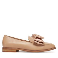 Loafersy DeeZee. Brązowe mokasyny damskie DeeZee. Za 139.99 zł.