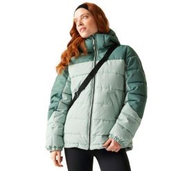 Pikowana Kurtka Damska Aldthorn. Zielone kurtki damskie Regatta, m, bez wzorów, z materiału, z kapturem. Za 166.99 zł.