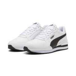Sneakersy unisex ST Runner v4 PUMA White Black Cast Iron Gray. Białe obuwie sportowe damskie Puma, bez wzorów, z gumy, trekkingowe. Za 329.00 zł.