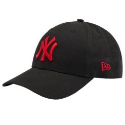 Czapka z daszkiem New Era MLB New York Yankees. Czarne czapki i kapelusze męskie New Era, bez wzorów, z bawełny, eleganckie. Za 109.99 zł.