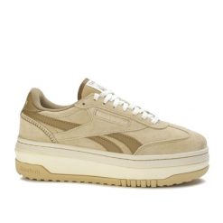 Buty damskie sportowe platformy Reebok SS-CAMPIO EXTRA. Brązowe obuwie sportowe damskie Reebok, bez wzorów, z jeansu, trekkingowe. Za 249.00 zł.