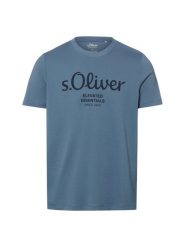 S.Oliver koszulka Mężczyźni Bawełna (100%) niebieski, S. Niebieskie koszulki sportowe męskie S.Oliver, m, bez wzorów, z bawełny, bez kołnierzyka, bez ramiączek. Za 69.95 zł.