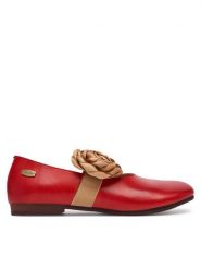 Laura Vita Baleriny Florineo 01 Czerwony. Czerwone baleriny damskie Laura Vita, bez wzorów, ze skóry, bez obcasa. Za 449.99 zł.