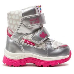 Śniegowce Agatha Ruiz de la Prada. Szare śniegowce dziewczęce Agatha Ruiz de la Prada, bez zapięcia. Za 259.99 zł.
