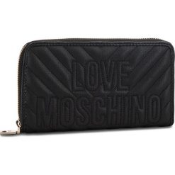 Duży Portfel Damski LOVE MOSCHINO - JC5585PP06KI0000 Nero. Czarne portfele damskie Love Moschino, ze skóry ekologicznej. Za 429.00 zł.