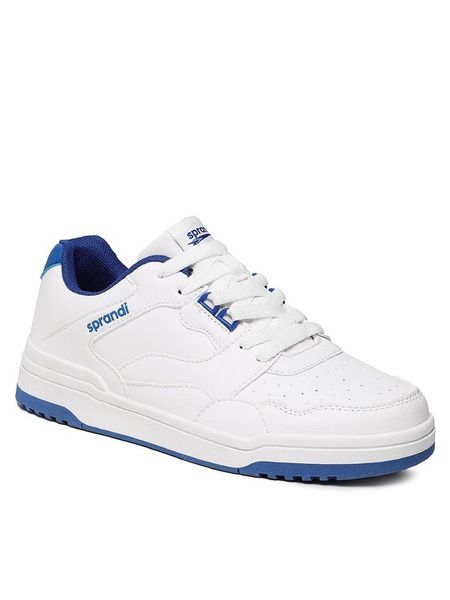 Sprandi Sneakersy Racket BP66-23726 Biały. Białe buty sportowe chłopięce Sprandi, bez wzorów, ze skóry, bez zapięcia. Za 118.99 zł.