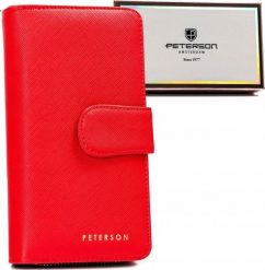 Peterson Duży, pionowy portfel damski ze skóry ekologicznej. Portfele damskie Peterson, bez wzorów, ze skóry ekologicznej. Za 107.23 zł.