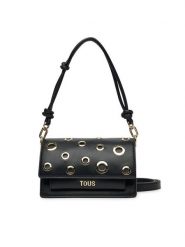 TOUS Torebka Audree Eyelets 2002202951 Czarny. Czarne torebki do ręki damskie tous, bez wzorów, ze skóry, bez dodatków. Za 659.99 zł.