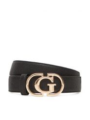 Guess Pasek Damski BW9269 P5330 Czarny. Czarne paski damskie Guess, z aplikacjami, ze skóry. Za 169.99 zł.