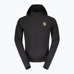 Kurtka do biegania męska SCOTT RC Run Warm. Czarne kurtki męskie Scott, l, bez wzorów, z elastanu, sportowe, bez kaptura. Za 559.99 zł.