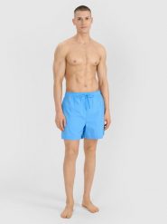 4F Spodenki plażowe boardshorty męskie - niebieskie XL. Niebieskie szorty męskie 4f, na lato, m, bez wzorów, z syntetyku, wakacyjne. Za 99.99 zł.