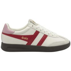 Sznurowane trampki damskie Gola Cyclone Leather. Białe obuwie sportowe damskie Gola, bez wzorów. W wyprzedaży za 374.50 zł.