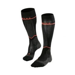 Damskie skarpety narciarskie Falke Compression. Brązowe skarpety damskie Falke, bez wzorów, z elastanu. Za 271.50 zł.