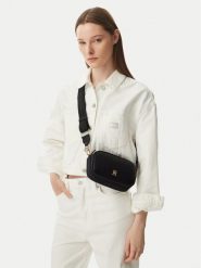 Tommy Hilfiger Torebka Th Logotape Camera Bag AW0AW18741 Czarny. Czarne listonoszki damskie Tommy Hilfiger, bez wzorów, ze skóry, bez dodatków. Za 409.99 zł.