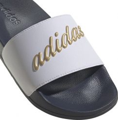 Adidas Klapki damskie adidas Adilette Shower biało-granatowe GZ5930 38. Białe klapki damskie Adidas, bez wzorów, sportowe, bez obcasa. Za 120.24 zł.