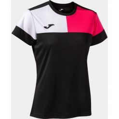 Joma damska koszulka krótki rękaw Black-Pink S. Białe koszulki sportowe damskie Joma, s, bez wzorów, bez kołnierzyka, bez ramiączek, do piłki nożnej. Za 157.99 zł.