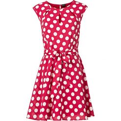 Sukienka w groszki bonprix czerwono-biały w groszki. Czerwone sukienki damskie bonprix, w grochy, eleganckie. Za 59.99 zł.