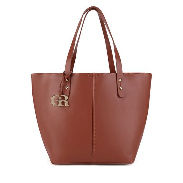 Torebka GINO ROSSI. Brązowe torebki do ręki damskie Gino Rossi, bez wzorów, klasyczne, bez dodatków. Za 167.99 zł.