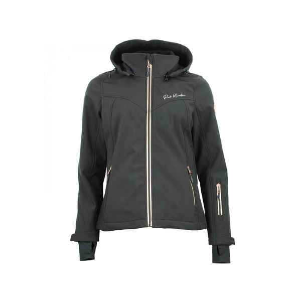 Kurtka damska Peak Mountain Softshell Amaleoff. Czarne kurtki damskie Peak Mountain, m, z aplikacjami, z elastanu. Za 303.00 zł.