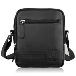 Listonoszka saszetka męska skórzana na ramię czarna Paolo Peruzzi AY-27-BL. Czarne saszetki męskie bez wzorów, ze skóry, eleganckie, na ramię. Za 149.00 zł.