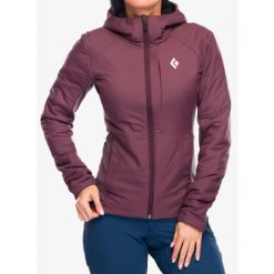 Kurtka ocieplana damska Black Diamond First Light Hybrid Hoody. Fioletowe kurtki sportowe damskie Black Diamond, bez wzorów, bez kaptura, wspinaczkowe. Za 755.99 zł.