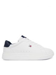 Tommy Hilfiger Sneakersy T3X9-35233-1355X336 S Biały. Białe buty sportowe chłopięce Tommy Hilfiger, bez wzorów, ze skóry, bez zapięcia. Za 304.99 zł.