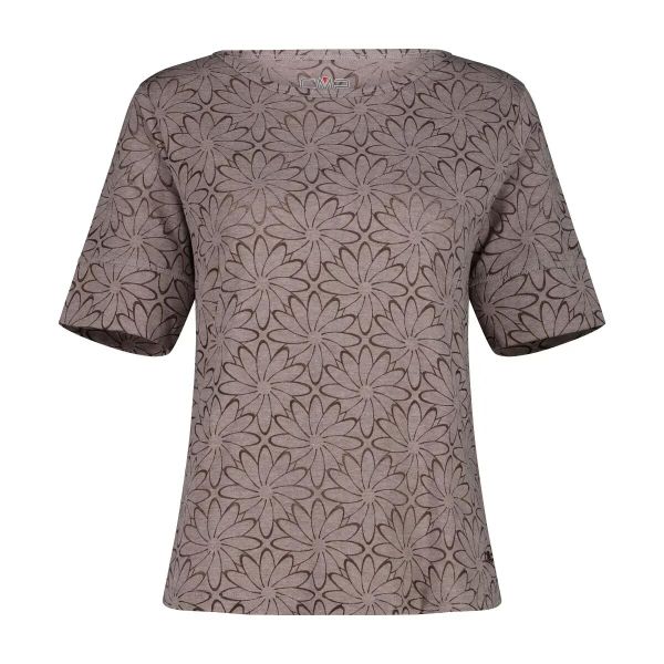 Damska koszulka z nadrukiem CMP. Szare t-shirty damskie CMP, xs, bez wzorów, z bawełny, eleganckie, bez kołnierzyka. Za 163.50 zł.
