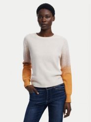 Desigual Sweter Fama 25WWJF24 Écru Regular Fit. Swetry damskie Desigual, xl, bez wzorów, z wiskozy, bez kołnierzyka, bez ramiączek, bez kaptura. Za 239.99 zł.