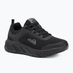 Buty damskie Ellesse Gall. Czarne obuwie sportowe damskie Ellesse, bez wzorów, z materiału. Za 259.99 zł.