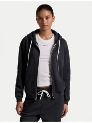 Polo Ralph Lauren Bluza 211943008013 Czarny Regular Fit. Czarne bluzy damskie Polo Ralph Lauren, l, bez wzorów, z bawełny, bez kaptura. Za 439.99 zł.