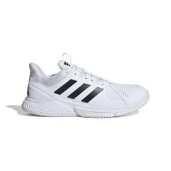 Buty halowe adidas Court Flight. Białe buty sportowe męskie Adidas, bez zapięcia, do piłki ręcznej. Za 363.00 zł.