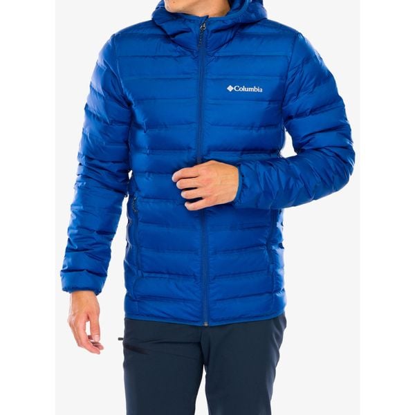 Kurtka puchowa męska Columbia Lake 22 Down Hooded Jacket. Niebieskie kurtki męskie Columbia, m, bez wzorów, z puchu, trekkingowe. W wyprzedaży za 599.30 zł.