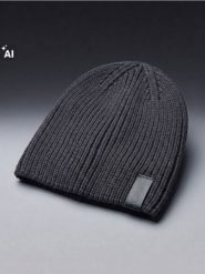Bawełniana czapka beanie - szary. Szare czapki i kapelusze męskie Sinsay, bez wzorów, z bawełny. Za 19.99 zł.