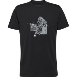 Koszulka męska Mammut Mountain T-Shirt 4208m. Czarne koszulki sportowe męskie Mammut, m, bez wzorów, bez kołnierzyka, bez ramiączek, trekkingowe. Za 256.30 zł.