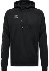 Bawełniana bluza z kapturem Hummel Move Grid. Czarne bluzy męskie Hummel, s, bez wzorów, z bawełny, z kapturem, na fitness i siłownię. Za 139.70 zł.