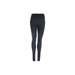 Legginsy do biegania RUN DRY+ damskie. Czarne legginsy damskie KALENJI, z elastanu. Za 59.99 zł.