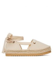 DeeZee Espadryle ZYLS093 Beżowy. Brązowe espadryle damskie DeeZee, bez wzorów, z materiału, bez obcasa, bez zapięcia. Za 119.99 zł.