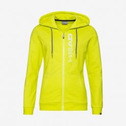 Bluza z kapturem damska Club Greta. Żółte bluzy sportowe damskie Head, m, bez wzorów, z bawełny, z kapturem. Za 245.00 zł.