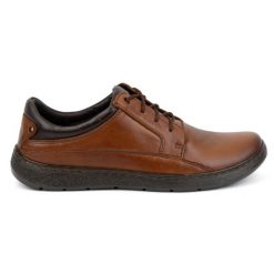 Olivier Buty męskie sznurowane skórzane 077KZ brązowe. Brązowe półbuty na co dzień męskie bez zapięcia. Za 367.89 zł.