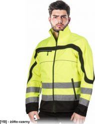 Kurtka męska Reis NEMO - męska kurtka SOFTSHELL ochronna, stójka, 3 kieszenie, powłoka 100% poliester, pasy odblaskowe - żółto-czarny L. Brązowe kurtki męskie Reis, l, bez wzorów, z poliesteru, bez kaptura. Za 112.47 zł.